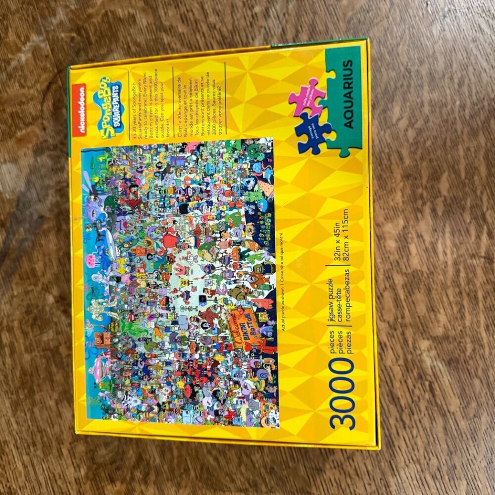 Aquarius SPONGEBOB Colorful High Quality Jigsaw Puzzle 3000 Piece - Picture 5 of 6